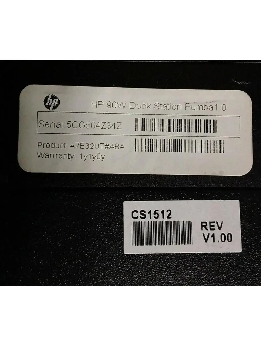 HP A7E32UT 90W Docking Station ProBook 640 645 650 655 G1 G2 DisplayPort Tested